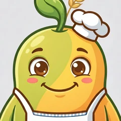 Perê, o mascote e assistente de IA da Academia de Perecíveis